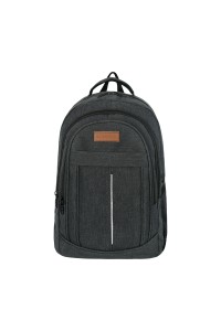 Çok Amaçlı Laptop Dizüstü Bilgisayar Bölmeli Sırt Çantası Siyah