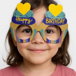 Doğum Günü Renkli Karton Happy Birthday Gözlüğü 6 Adet Doğum Günü Renkli Karton Happy Birthday Gözlüğü 6 Adet