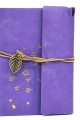 Defter Deri Kaplı Ağaç Baskılı Hediyelik