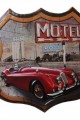 Dekoratif 3D Motel &Kırmızı Chevrolet Temalı Duvar Panosu