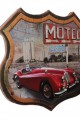 Dekoratif 3D Motel &Kırmızı Chevrolet Temalı Duvar Panosu