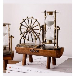 Dekoratif Dönme Dolap Kum Saati Nostaljik Hediyelik S-19