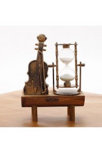 Dekoratif Keman Tasarımlı Kum Saati S-39 Dekoratif Keman Tasarımlı Kum Saati S-39