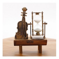 Dekoratif Keman Tasarımlı Kum Saati S-39 Dekoratif Keman Tasarımlı Kum Saati S-39
