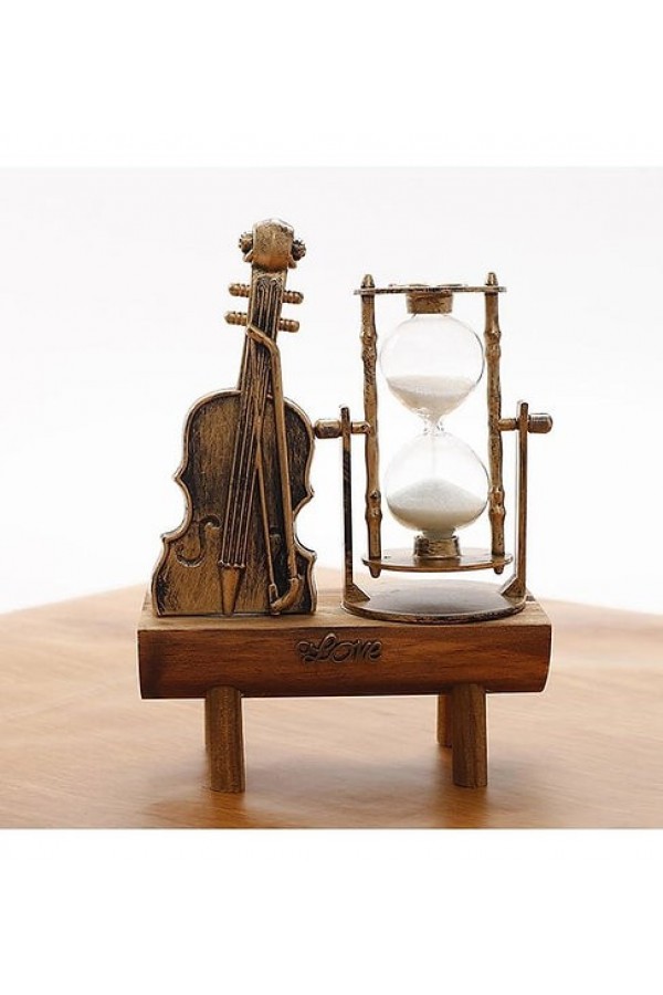 Dekoratif Keman Tasarımlı Kum Saati S-39
