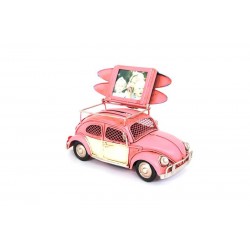 Dekoratif Metal Araba Çerçeveli ve Kumbaralı Biblo Hediyelik Dekoratif Metal Araba Çerçeveli ve Kumbaralı Biblo Hediyelik