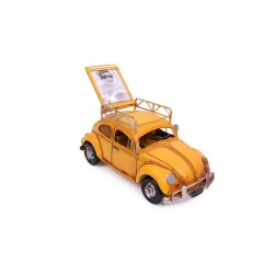 Dekoratif Metal Araba Çerçeveli ve Kumbaralı Hediyelik Dekoratif Metal Araba Çerçeveli ve Kumbaralı Hediyelik