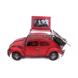 Dekoratif Metal Araba Çerçeveli ve Kumbaralı Hediyelik Dekoratif Metal Araba Çerçeveli ve Kumbaralı Hediyelik