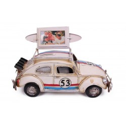 Dekoratif Metal Araba Çerçeveli ve Kumbaralı Hediyelik Dekoratif Metal Araba Çerçeveli ve Kumbaralı Hediyelik