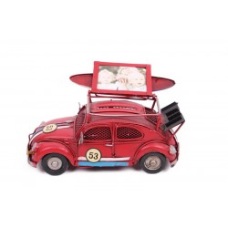 Dekoratif Metal Araba Çerçeveli ve Kumbaralı Hediyelik Dekoratif Metal Araba Çerçeveli ve Kumbaralı Hediyelik