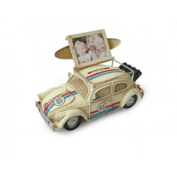 Dekoratif Metal Araba Çerçeveli ve Kumbaralı Vosvos Hediyelik Dekoratif Metal Araba Çerçeveli ve Kumbaralı Vosvos Hediyelik