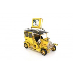 Dekoratif Metal Araba Kumbara Çerçeveli Hediyelik Dekoratif Metal Araba Kumbara Çerçeveli Hediyelik