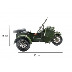 Dekoratif Metal Askeri Sepetli Motor Dekoratif Metal Askeri Sepetli Motor