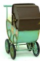 Dekoratif Metal Bebek Arabası Biblo Vintage Hediyelik