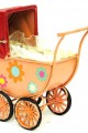 Dekoratif Metal Bebek Arabası Biblo Vintage Hediyelik