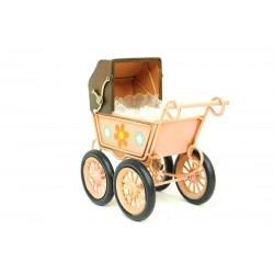 Dekoratif Metal Bebek Arabası Biblo Vintage Hediyelik Dekoratif Metal Bebek Arabası Biblo Vintage Hediyelik