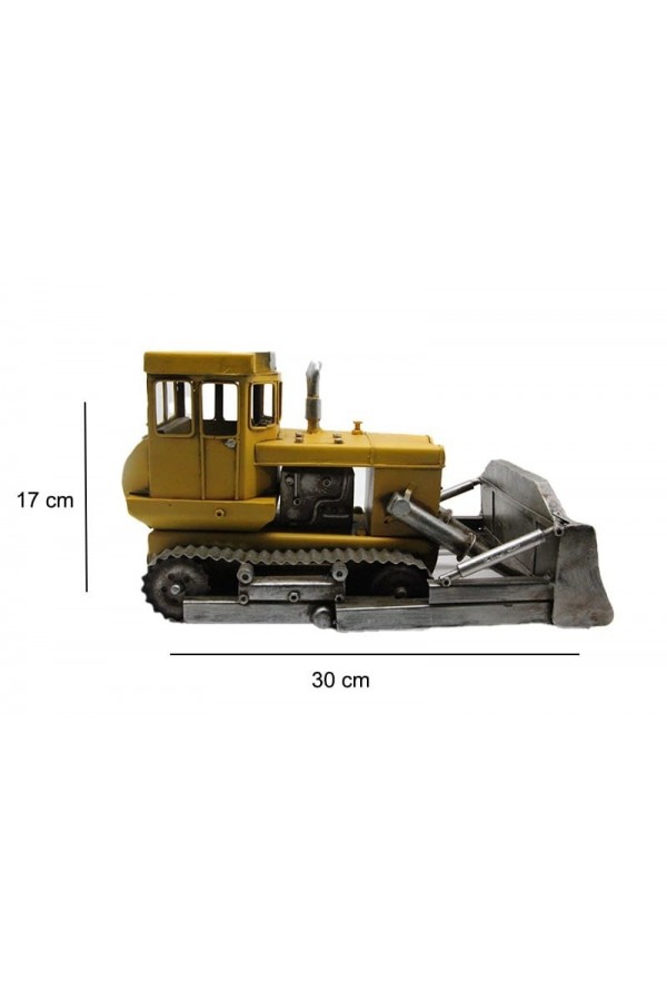 Dekoratif Metal Buldozer