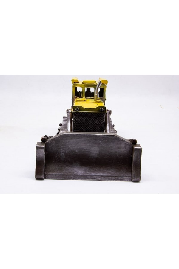 Dekoratif Metal Buldozer Biblo
