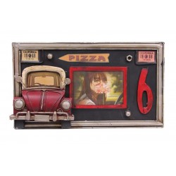 Dekoratif Metal Çerçeve Araba Dekorlu Ev Ofis Hediyelik Dekoratif Metal Çerçeve Araba Dekorlu Ev Ofis Hediyelik