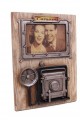Dekoratif Metal Çerçeve Fotoğraf Makinesi Dekorlu Hediyelik