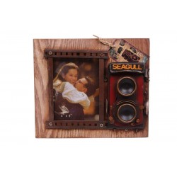 Dekoratif Metal Çerçeve Fotoğraf Makinesi Dekorlu Hediyelik Dekoratif Metal Çerçeve Fotoğraf Makinesi Dekorlu Hediyelik