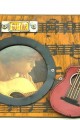 Dekoratif Metal Çerçeve Gitar Dekorlu Vintage Ev Ofis Hediyelik