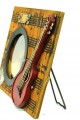 Dekoratif Metal Çerçeve Gitar Dekorlu Vintage Ev Ofis Hediyelik