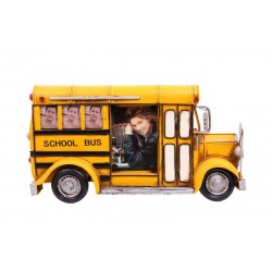 Dekoratif Metal Çerçeve Okul Otobüsü Temalı Hediyelik Dekoratif Metal Çerçeve Okul Otobüsü Temalı Hediyelik