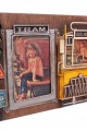 Dekoratif Metal Çerçeve Tramvay Dekorlu Vintage Ev Ofis Hediyelik