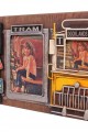 Dekoratif Metal Çerçeve Tramvay Dekorlu Vintage Ev Ofis Hediyelik