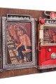 Dekoratif Metal Çerçeve Tramvay Dekorlu Vintage Hediyelik