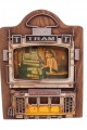 Dekoratif Metal Çerçeve Tramvay Dekorlu Vintage Hediyelik