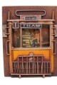Dekoratif Metal Çerçeve Tramvay Dekorlu Vintage Hediyelik
