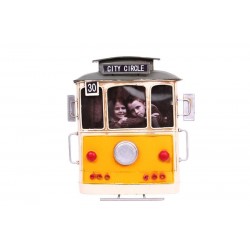 Dekoratif Metal Çerçeve Tramvay Temalı Vintage Hediyelik Dekoratif Metal Çerçeve Tramvay Temalı Vintage Hediyelik