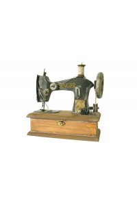 Dekoratif Metal Dikiş Makinesi Kutulu Hediyelik