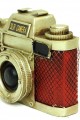 Dekoratif Metal Fotoğraf Makinesi Obje Biblo Vintage Hediyelik
