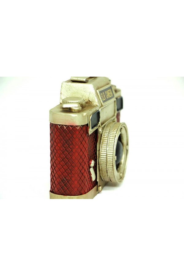 Dekoratif Metal Fotoğraf Makinesi Obje Biblo Vintage Hediyelik
