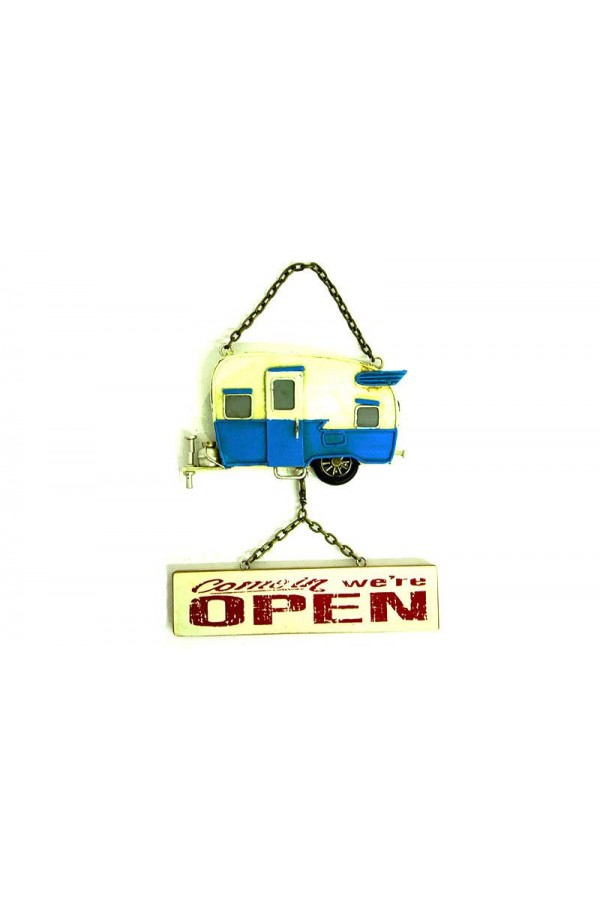 Dekoratif Metal Kapı Yazısı Karavan Vintage Dekoratif Hediyelik