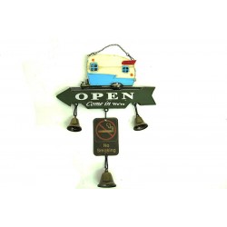 Dekoratif Metal Karavan Kapı Rüzgar Çanı Vintage Hediyelik