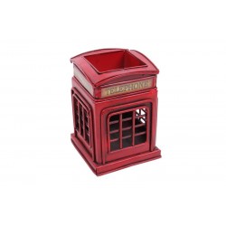 Dekoratif Metal Londra Telefon Kulübesi Kalemlik Vintage Hediyelik