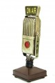 Dekoratif Metal Mikrofon Obje Biblo Vintage Hediyelik
