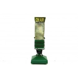 Dekoratif Metal Mikrofon Obje Biblo Vintage Hediyelik