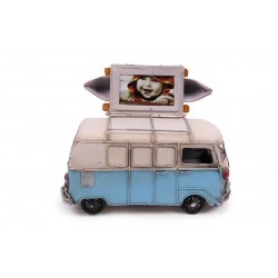 Dekoratif Metal Minibüs Çerçeveli ve Kumbaralı Hediyelik Dekoratif Metal Minibüs Çerçeveli ve Kumbaralı Hediyelik