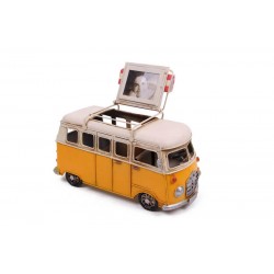 Dekoratif Metal Minibüs Kalemlik Çerçeveli Biblo Dekoratif Metal Minibüs Kalemlik Çerçeveli Biblo