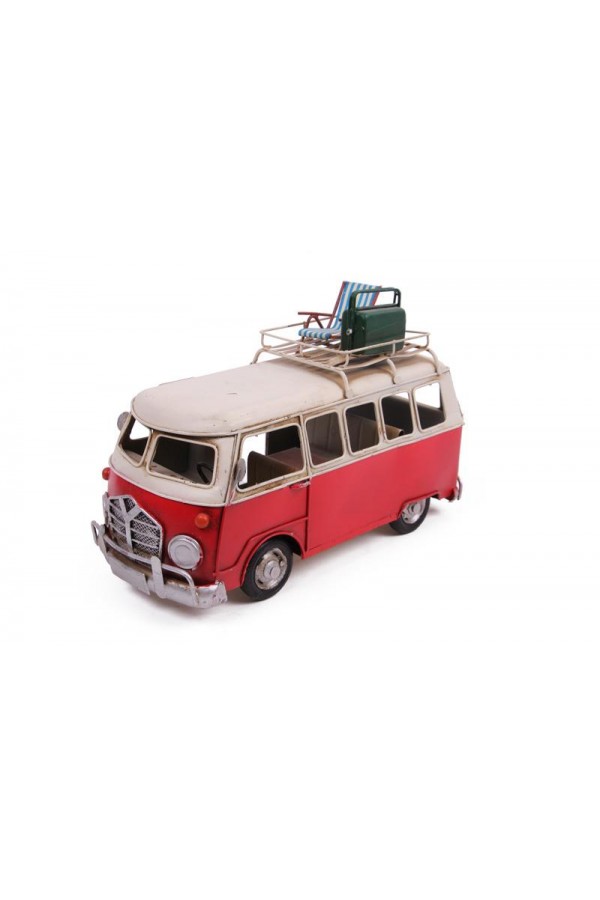 Dekoratif Metal Minibüs Vintage Vosvos Hediyelik