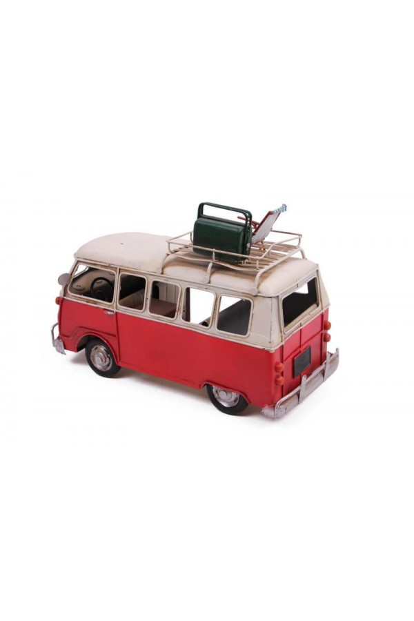 Dekoratif Metal Minibüs Vintage Vosvos Hediyelik