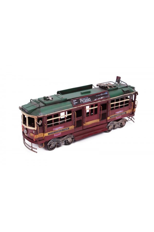 Dekoratif Metal Piccaso Treni Vintage Biblo Hediyelik