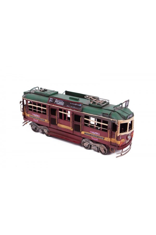 Dekoratif Metal Piccaso Treni Vintage Biblo Hediyelik