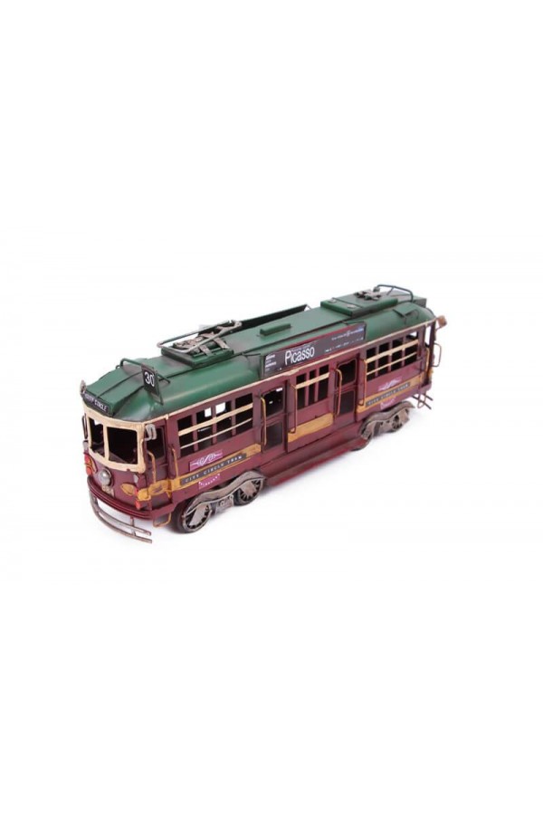 Dekoratif Metal Piccaso Treni Vintage Biblo Hediyelik