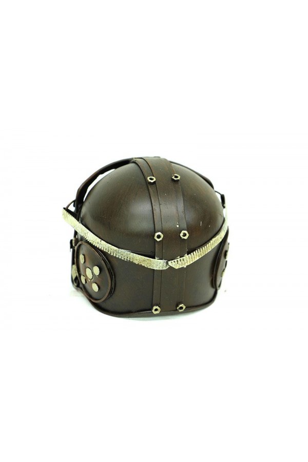 Dekoratif Metal Pilot Kaskı Biblo Vintage Dekoratif Hediyelik